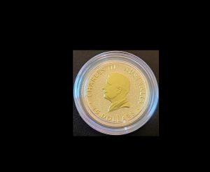 Australia 2015 $15 King Charles III Kangaroo Gold, 1/10 oz .9999, Gem